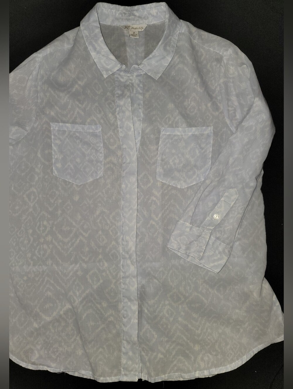 Khakis & Co. Button-Up With Subtle Ikat Pattern - Picture 7 of 10